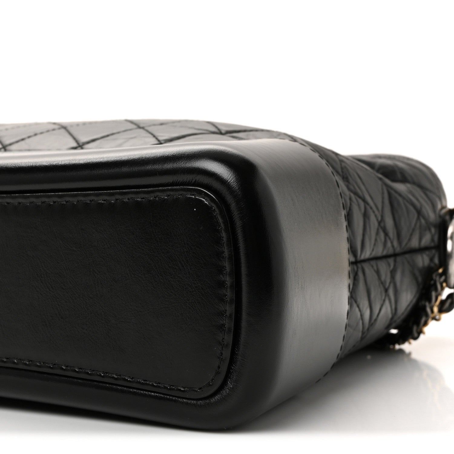 Chanel Aged Calfskin Quilted Large Gabrielle Hobo Black 9 of 10