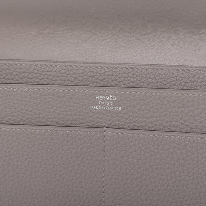 Hermes Togo Dogon Duo Wallet Gris Asphalte 7 of 10