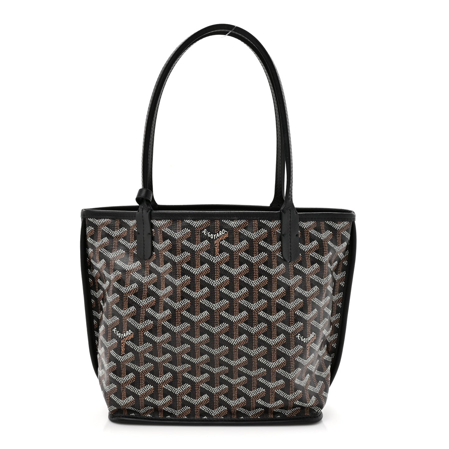 Goyardine Reversible Mini Anjou Black