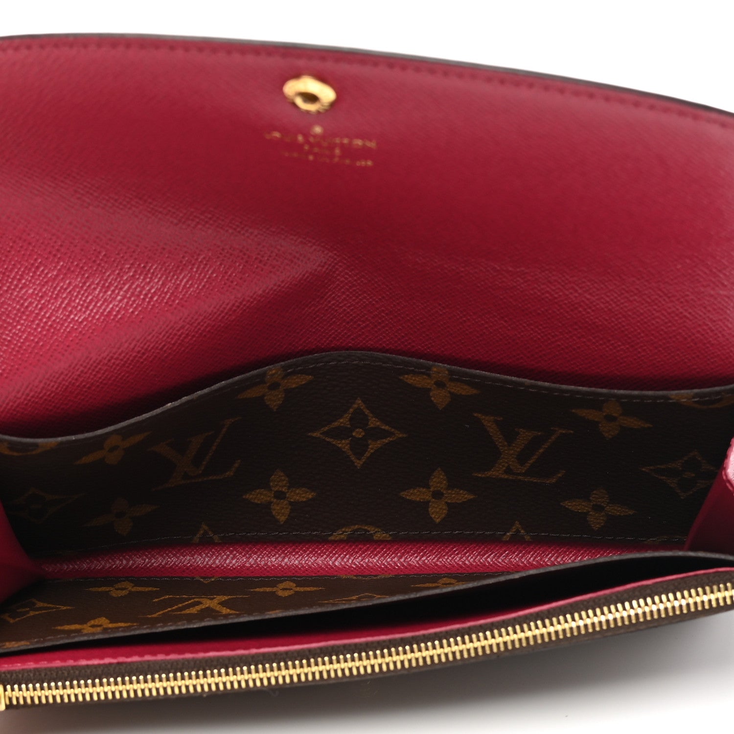 Louis Vuitton Monogram Emilie Wallet Fuchsia 7 of 11