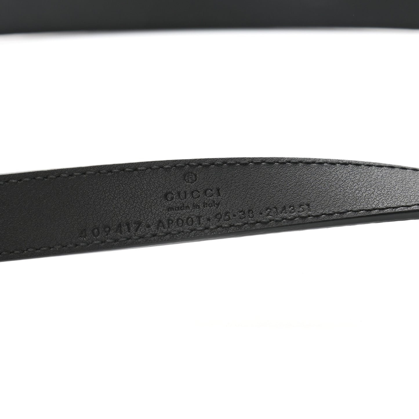 Calfskin Double G 20mm Belt 95 38 Black