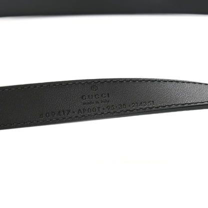 Gucci Calfskin Double G 20mm Belt 95 38 Black 3 of 6
