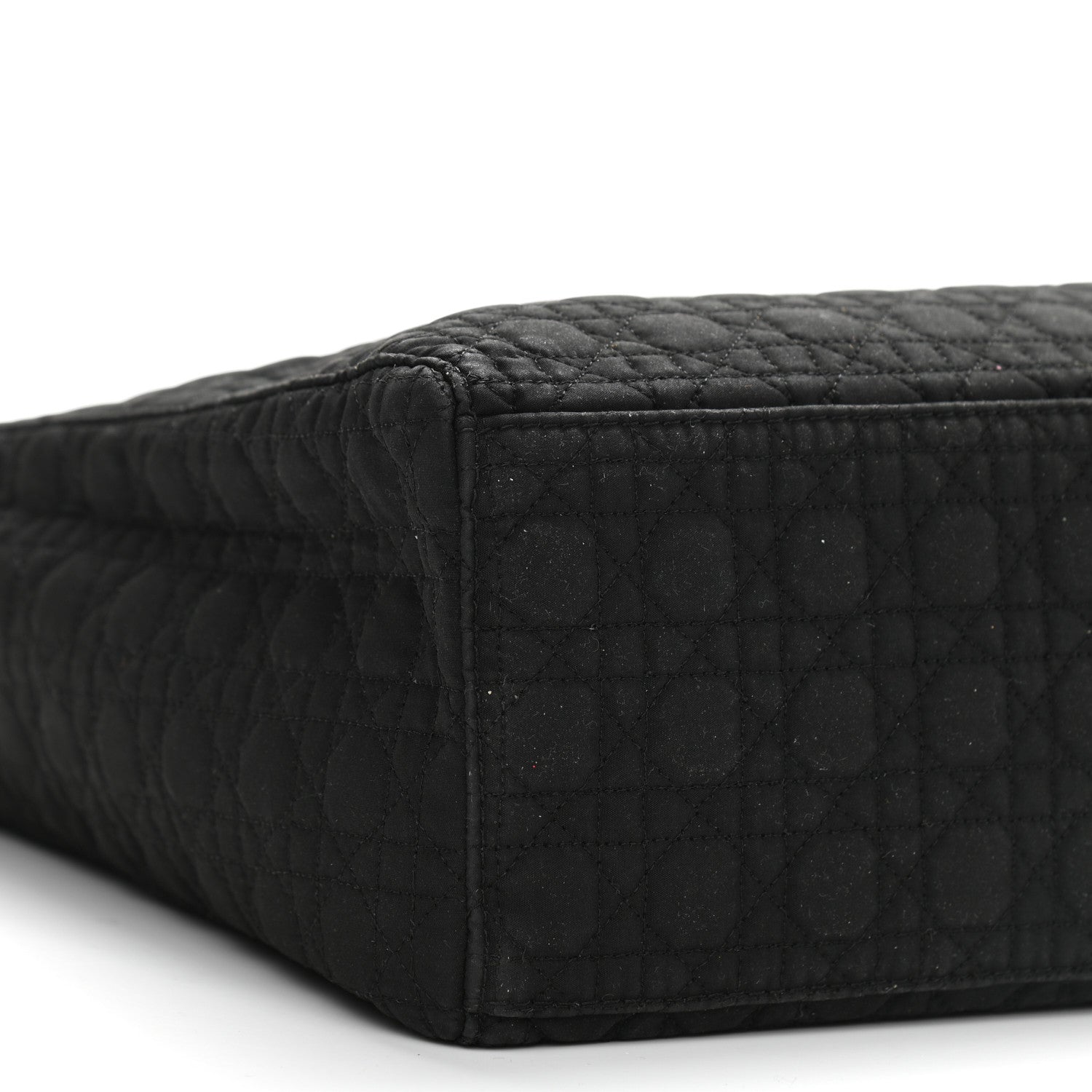 Christian Dior Nylon Cannage Large Lady Dior Black 9 of 10