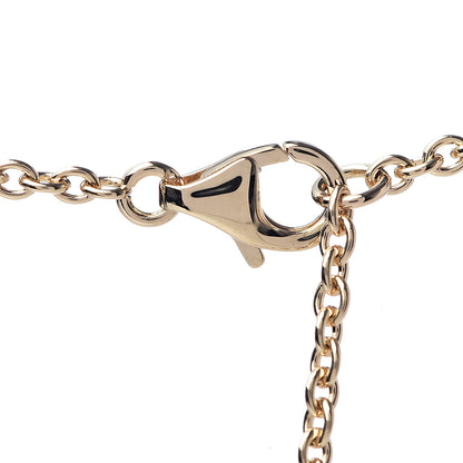 Van Cleef & Arpels 18K Yellow Gold Mother of Pearl Pure Alhambra Pendant Necklace 4 of 6