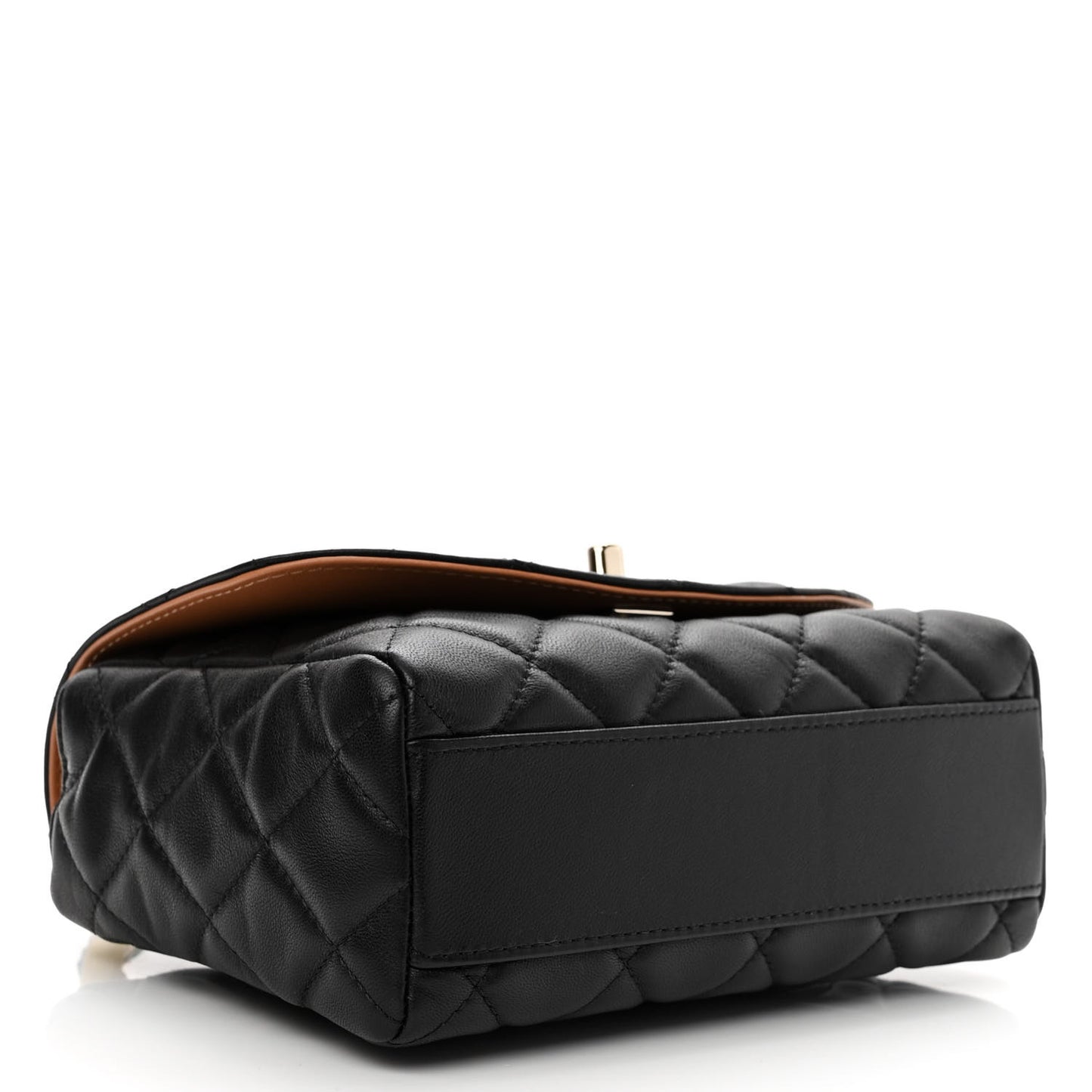 Lambskin Mixed Fibers Quilted Cocovado Flap Black