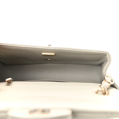 Chanel Lambskin Quilted Mini Rectangular Flap Grey 5 of 12
