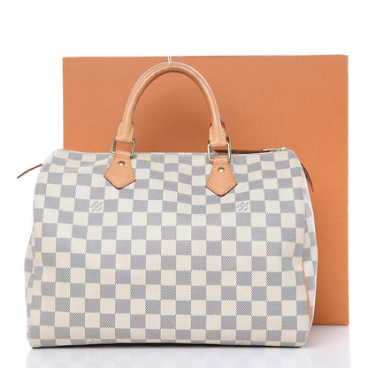 Louis Vuitton Damier Azur Speedy 30 19 of 25