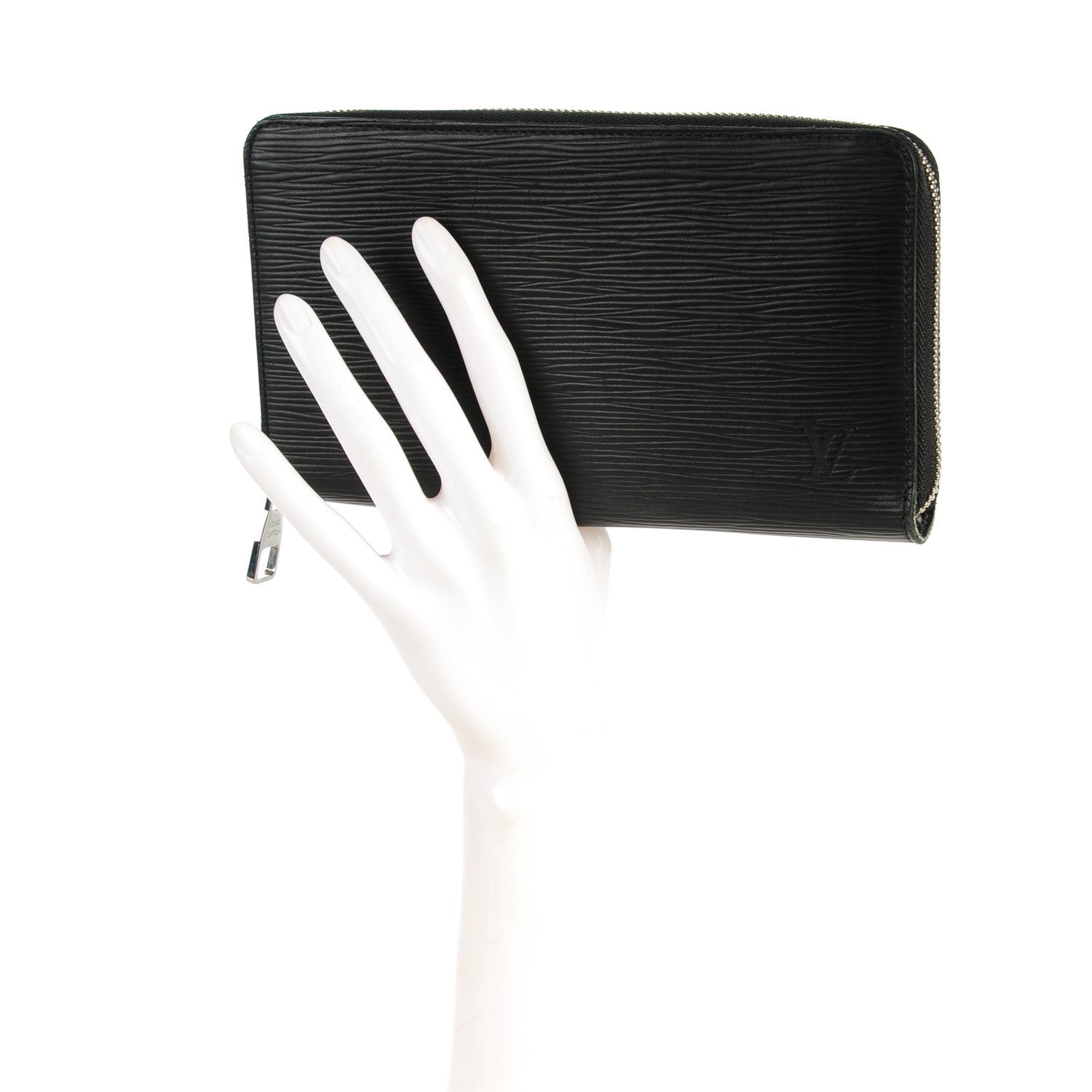 Louis Vuitton Epi Zippy Organizer Wallet Black 2 of 7