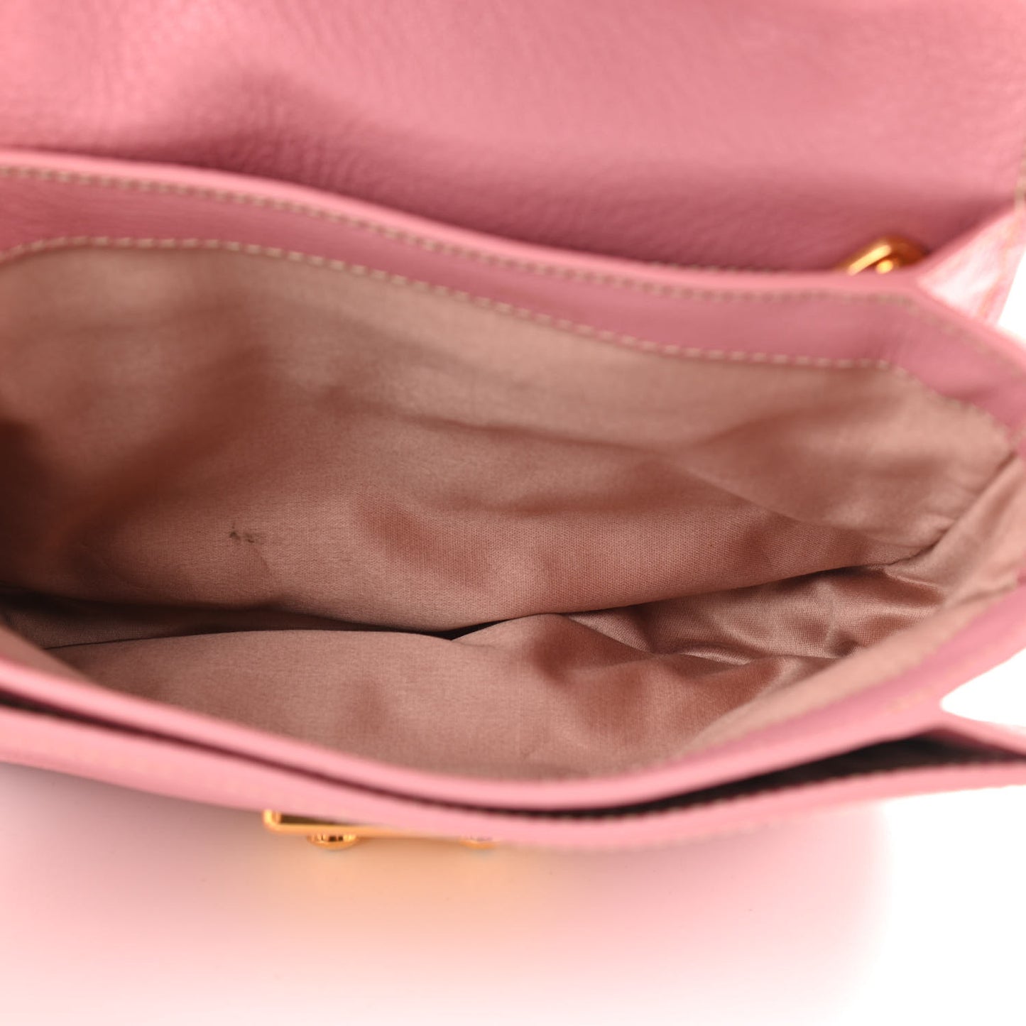 Goatskin Madras Top Handle Shoulder Bag Rosa