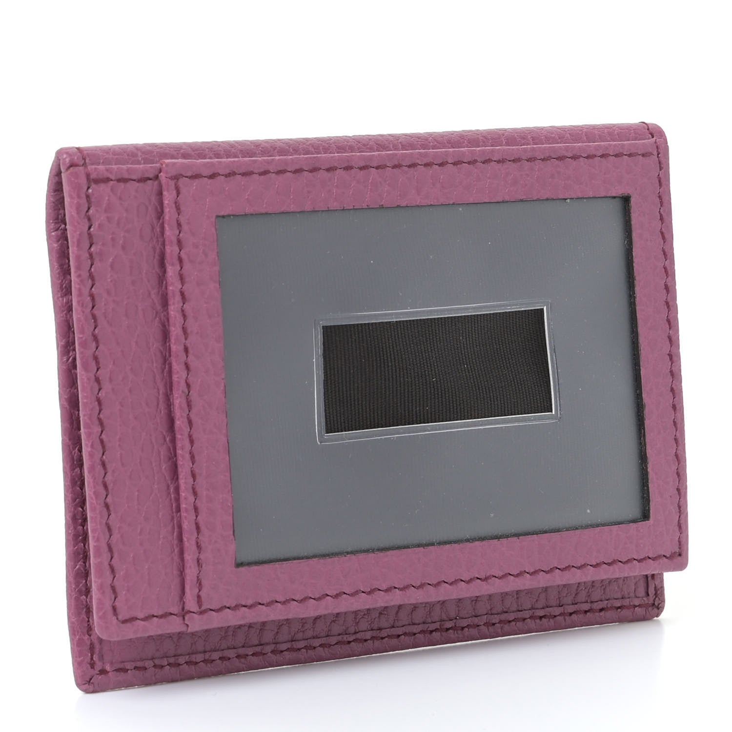 Gucci Dollar Calfskin Swing Train Pass Card Case Peonia Flower 2 of 10