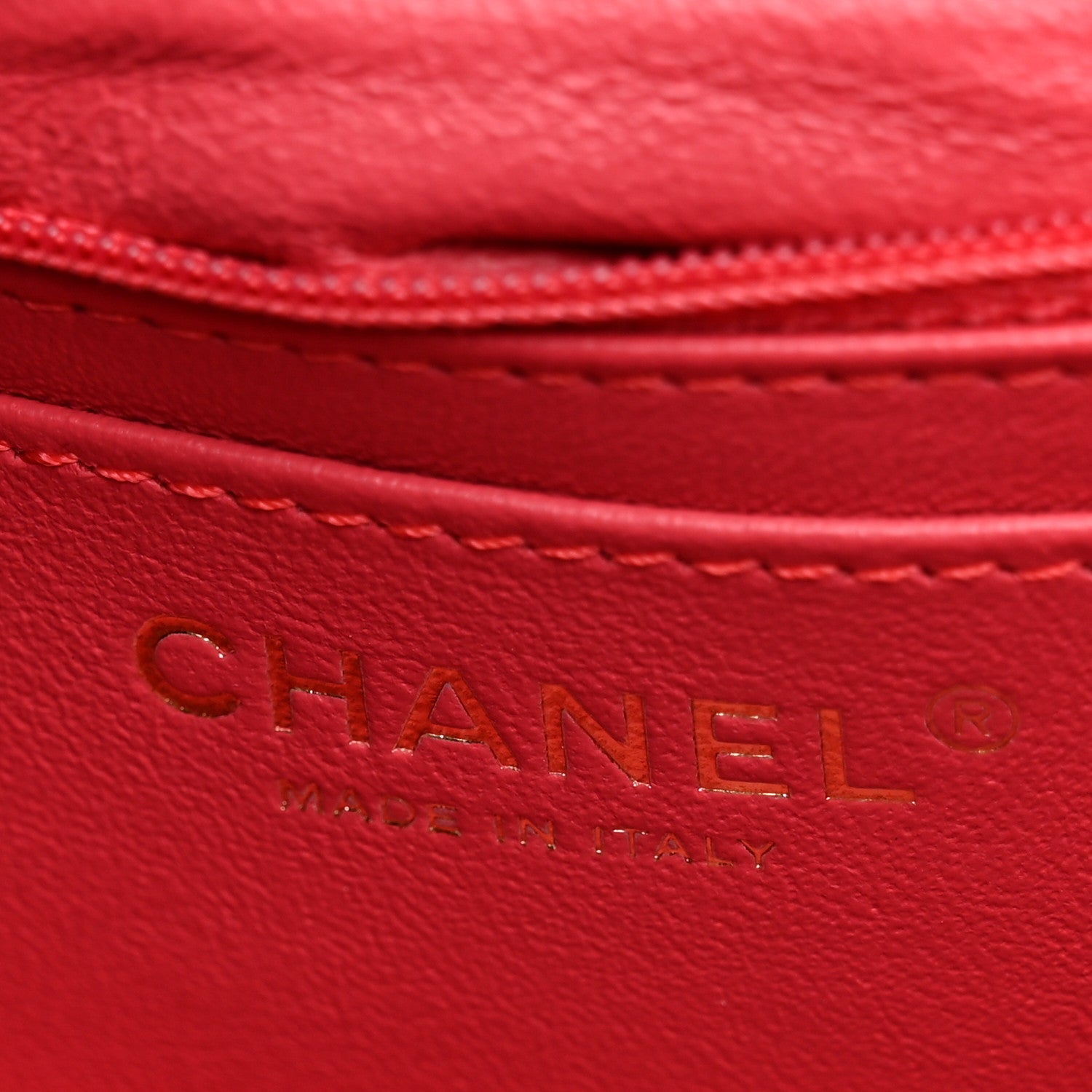 Chanel Lambskin Chevron Quilted Mini Rectangular Flap Dark Pink 5 of 9