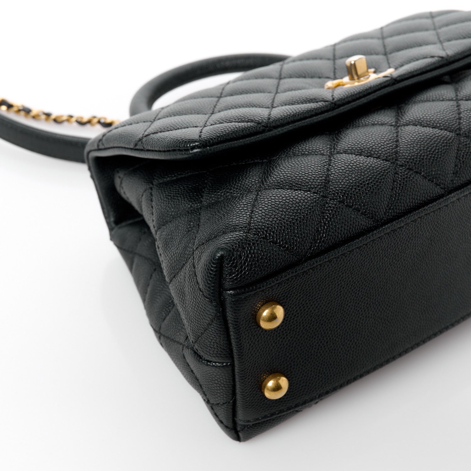 Chanel Caviar Quilted Mini Coco Handle Flap Black 14 of 15