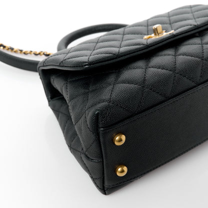 Chanel Caviar Quilted Mini Coco Handle Flap Black 14 of 15