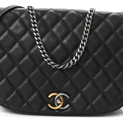 Chanel Calfskin Quilted Casual Pocket Messenger Flap Black 8 of 10