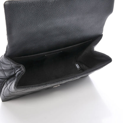 Chanel Grained Calfskin Quilted 2.55 Reissue Flap Belt Bag Clutch Black 5 of 9