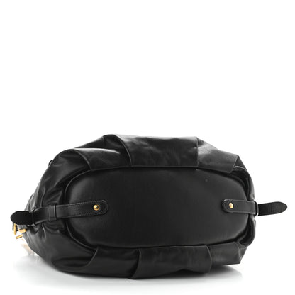 Prada Vitello Soft Shopping Satchel Black 4 of 14