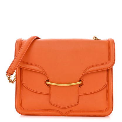 Alexander McQueen Calfskin Heroine Chain Satchel Orange 1 of 16