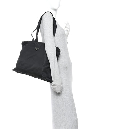 Prada Tessuto Nylon Tote Black 2 of 9