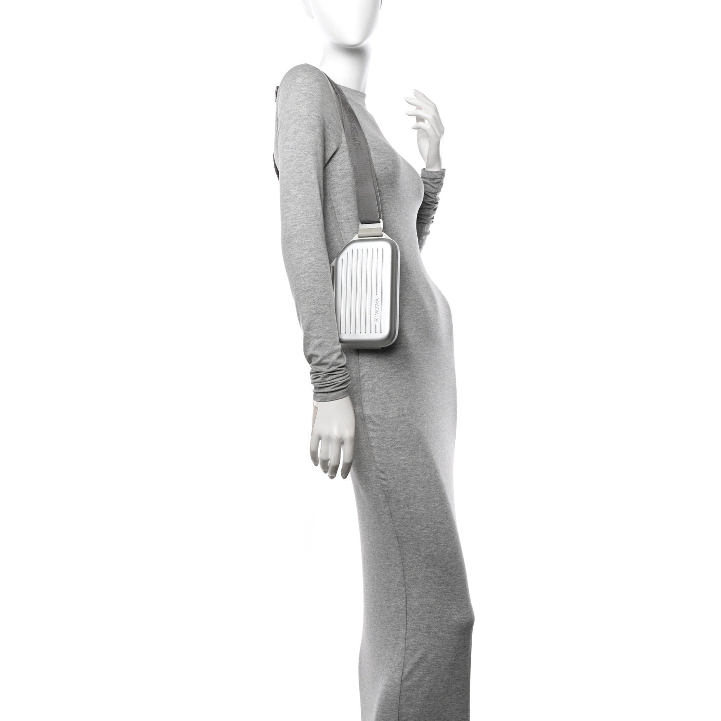 Aluminum Personal Sling Clutch Silver