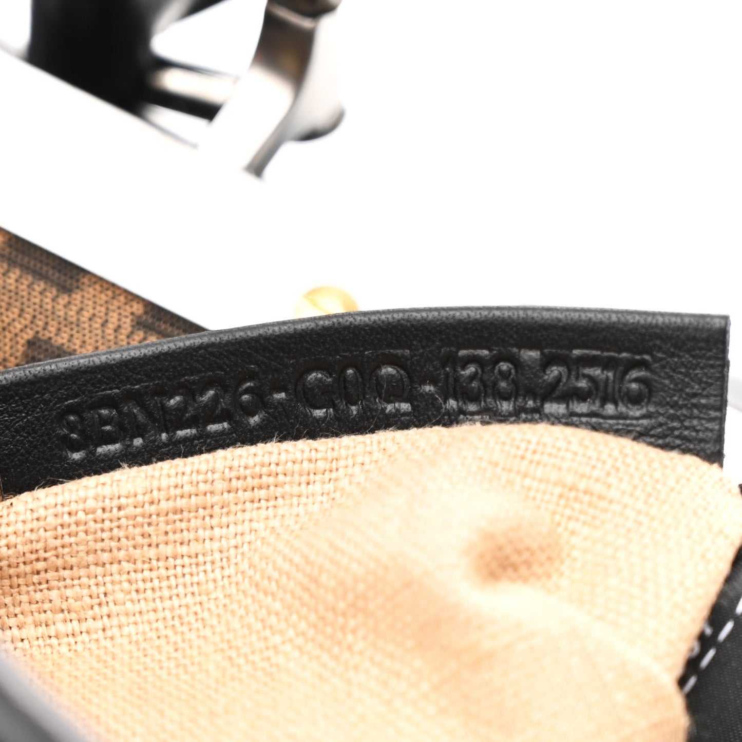 Vitello Seta Shiny Nappa Medium Peekaboo Iconic Satchel Black