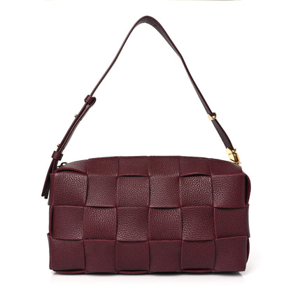 Bottega Veneta Grained Calfskin Maxi Intrecciato Brick Cassette Bag Bordeaux 1 of 10