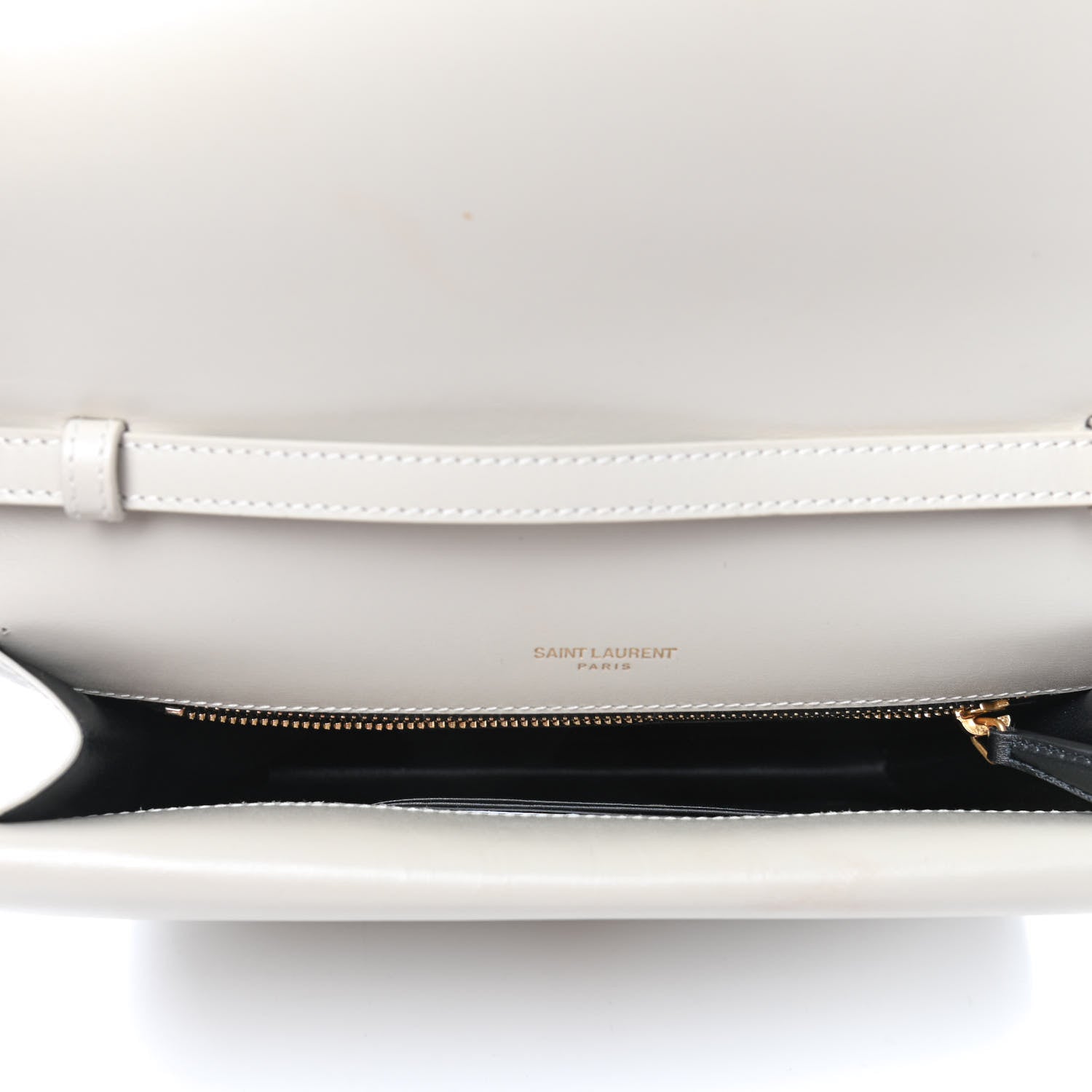 Saint Laurent Smooth Calfskin Tuc Mini Bag Crema Soft 4 of 5