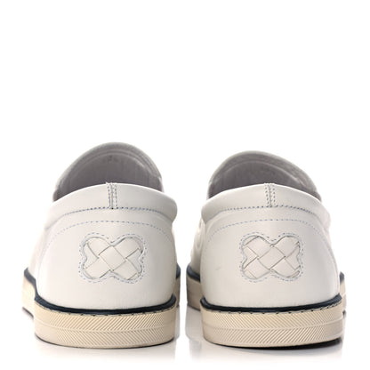 Bottega Veneta Nappa Intrecciato Slip On Sneakers 39.5 White 5 of 11