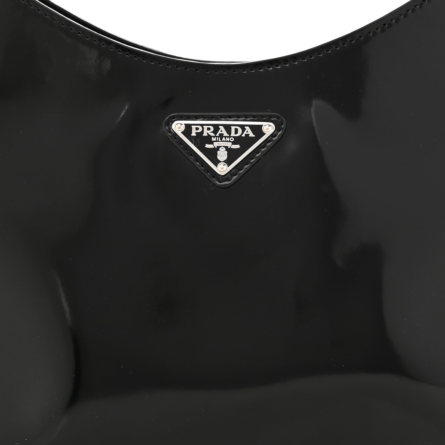 Prada Spazzolato Large Cleo Adjustable Strap Shoulder Bag Black 8 of 11