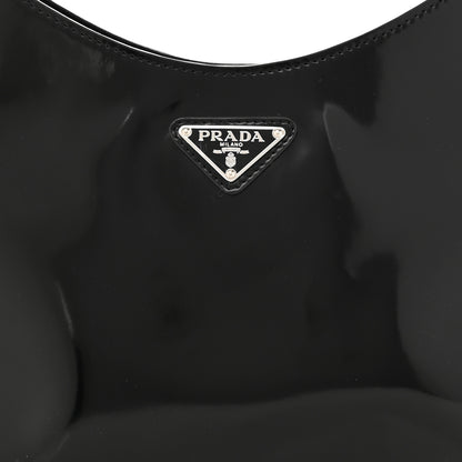 Prada Spazzolato Large Cleo Adjustable Strap Shoulder Bag Black 8 of 11