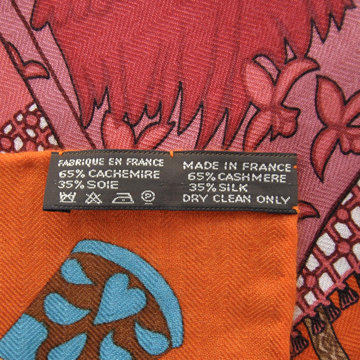 Hermes Cashmere Silk Etendards et Bannieres Shawl 140 9 of 11