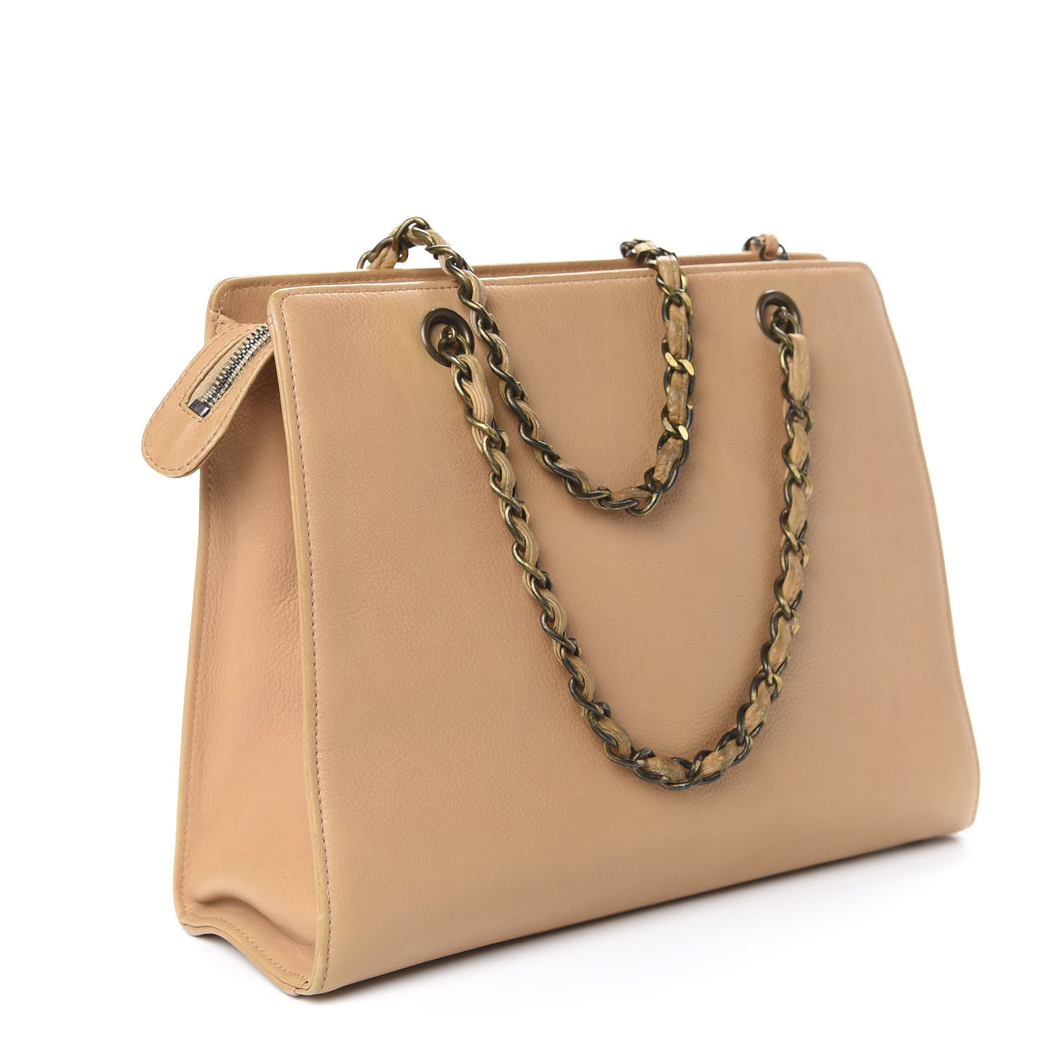 Chanel Calfskin Shopping Tote Beige 2 of 23