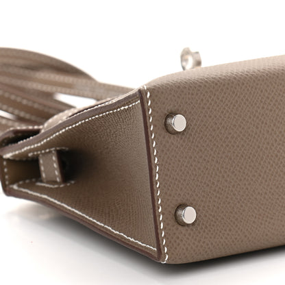 Hermes Epsom Mini Kelly Sellier 20 Etoupe 8 of 9