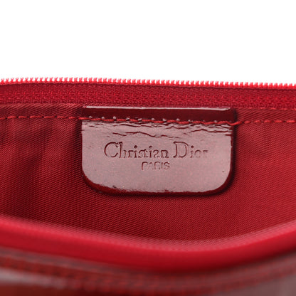 Christian Dior Patent Monogram Mini Saddle Pochette Red 6 of 10