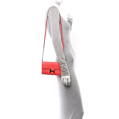 Hermes Evercolor Cavale Constance Long Wallet To Go Rose Texas Multicolor 2 of 11