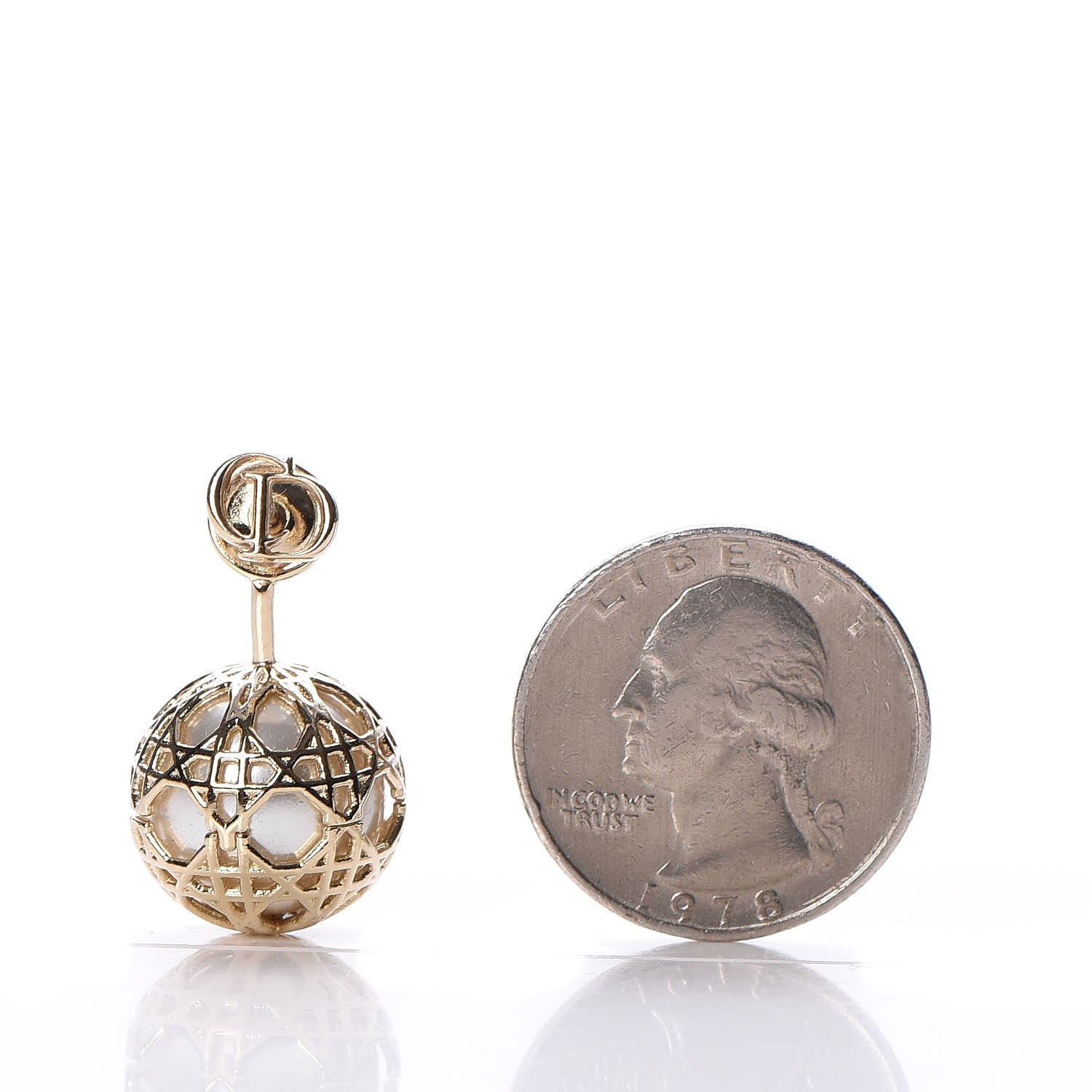 Christian Dior Pearl Secret Cannage Mise En Dior Tribales Earrings Gold 2 of 5