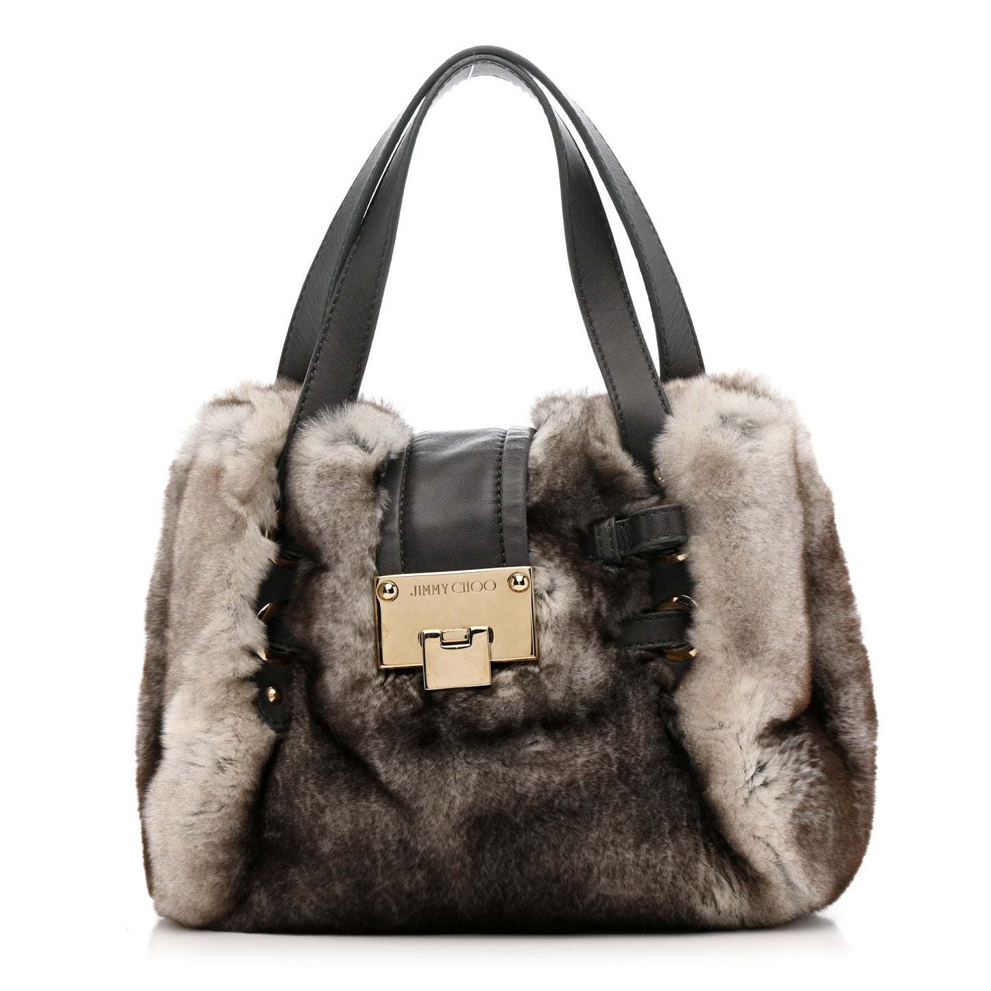 Chinchilla Fur Ramona White Grey