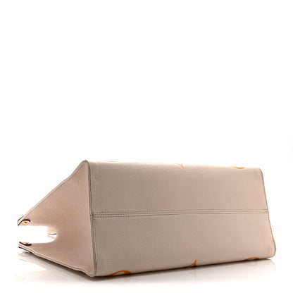 Louis Vuitton Empreinte Monogram Giant By The Pool Onthego MM Cream Saffron 4 of 9