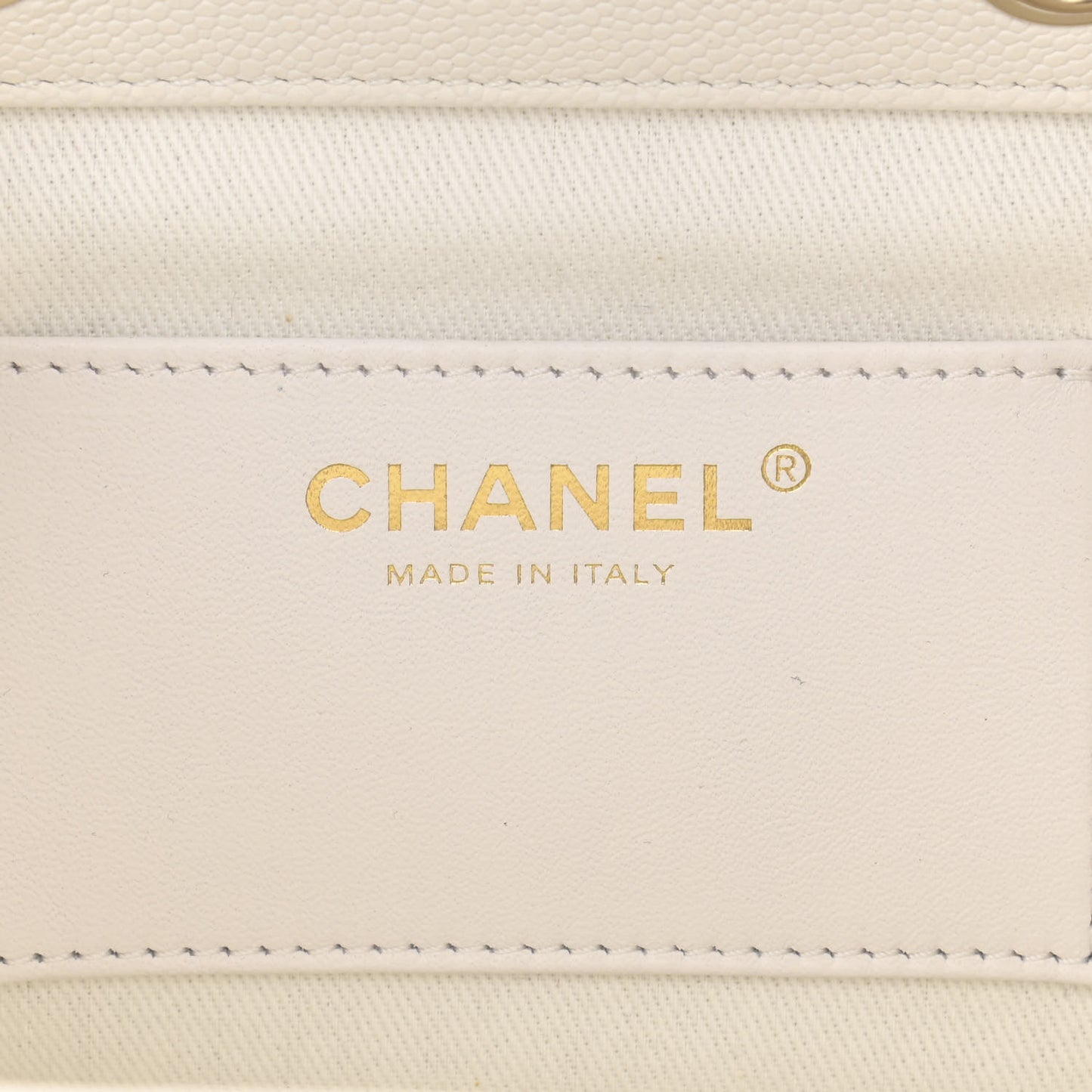Caviar Quilted Mini Business Affinity Backpack White