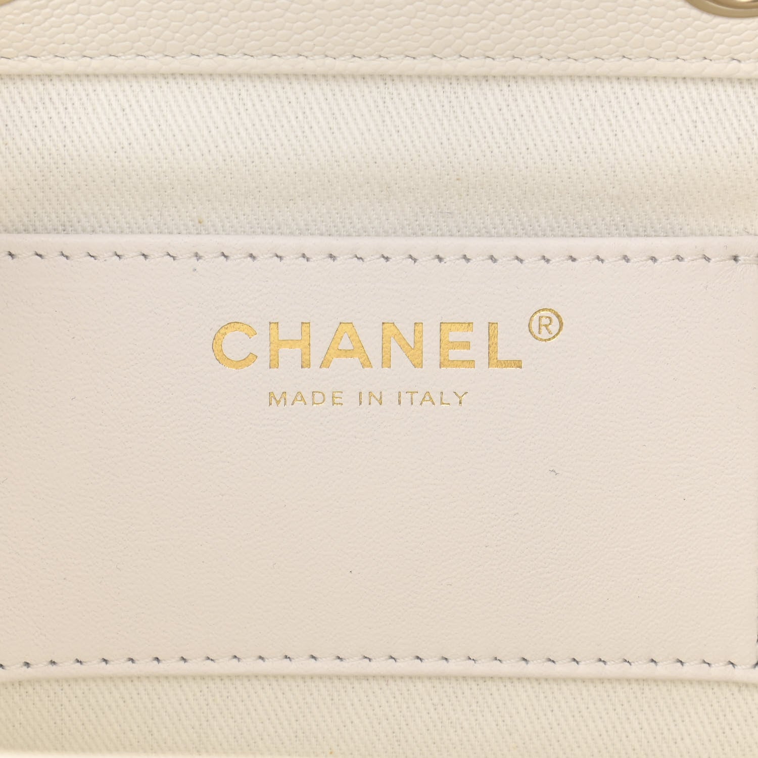 Chanel Caviar Quilted Mini Business Affinity Backpack White 5 of 10