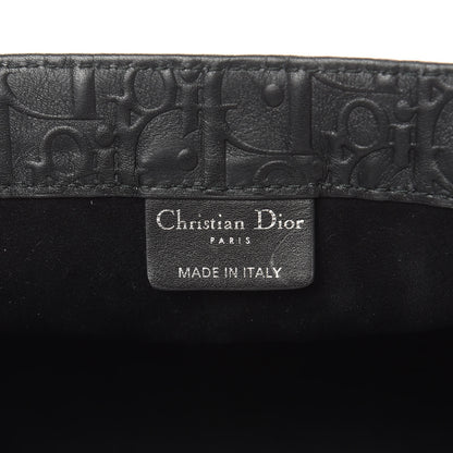 Christian Dior Oblique Calfskin Embossed Book Tote Black 6 of 13