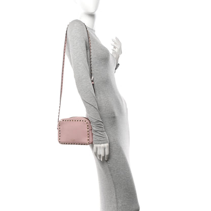 Valentino Garavani Grained Calfskin Rockstud Camera Crossbody Bag Cipria 2 of 11
