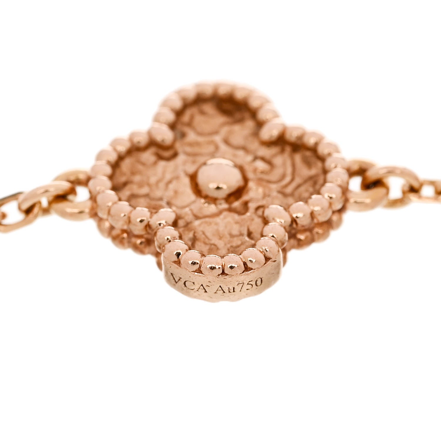 Van Cleef & Arpels 18K Rose Gold 6 Motifs Sweet Alhambra Bracelet 4 of 5