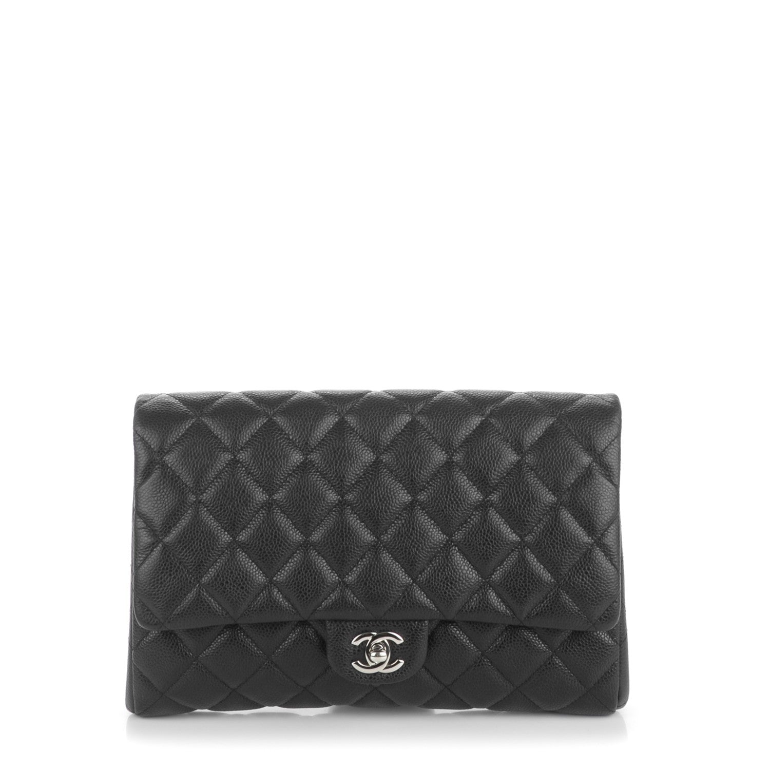 Chanel Caviar Quilted Clutch With Chain Flap Black 1 of 6