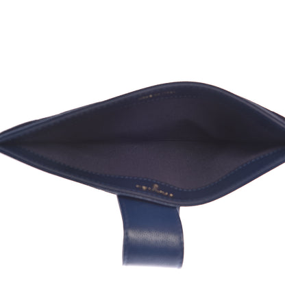 Chanel Iridescent Caviar Quilted Classic Strap Pouch Navy 6 of 10