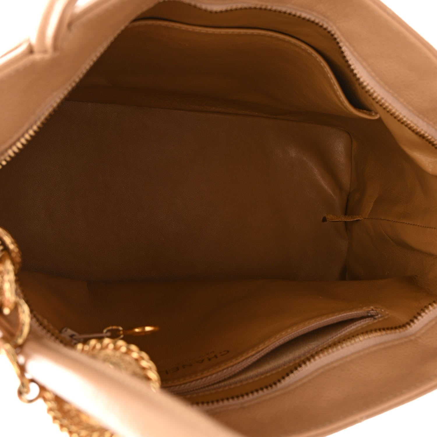 Chanel Caviar Quilted Medallion Tote Beige 5 of 10
