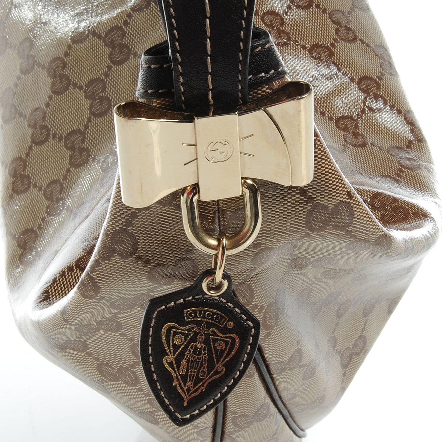 Crystal Monogram Duchessa Hobo Ebony