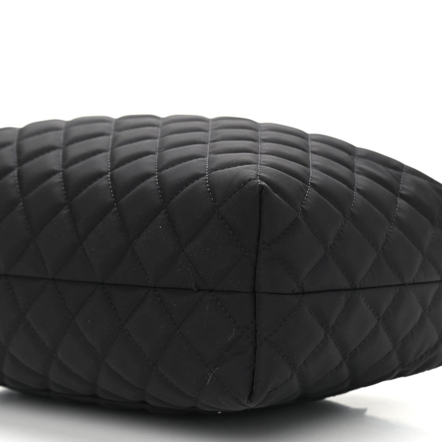 Chanel Nylon Calfskin Quilted Hobo Black 9 of 11
