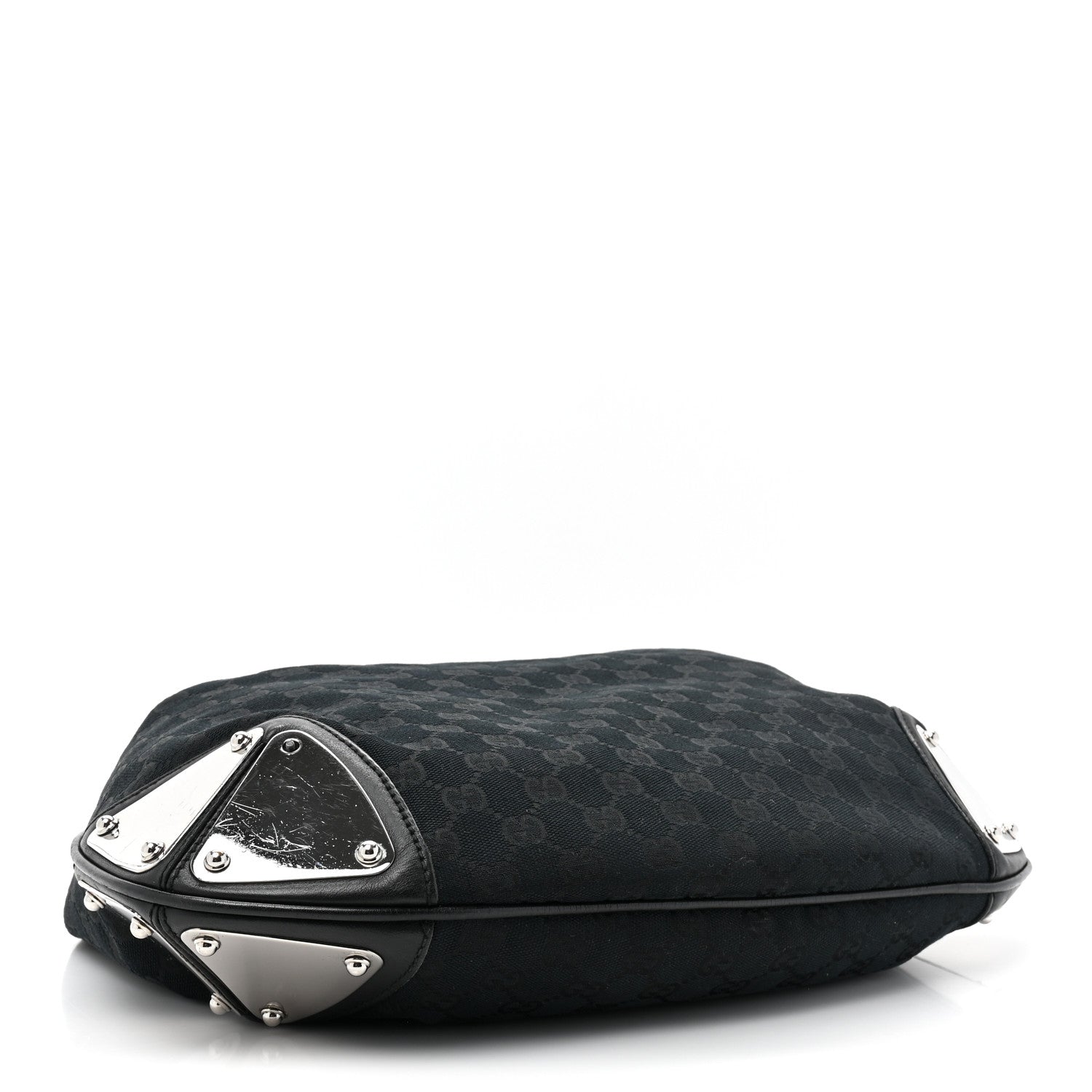 Gucci Monogram Medium Indy Top Handle Hobo Black 4 of 13