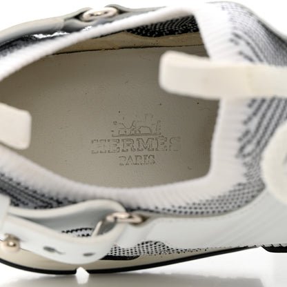 Hermes Calfskin Womens Athlete Sneakers 38.5 White Multicolor 6 of 12