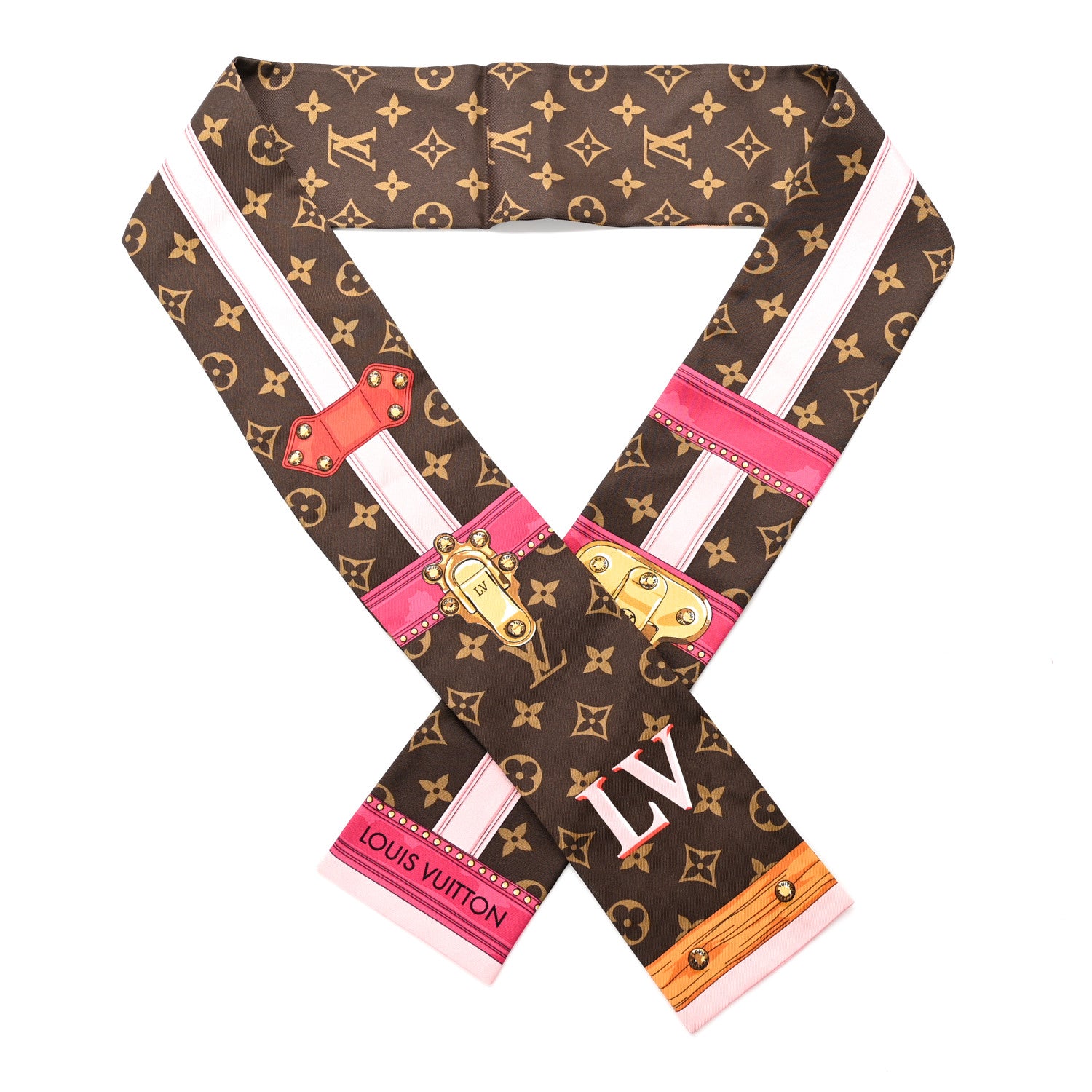 Louis Vuitton Silk Monogram Summer Trunks Bandeau Brown 1 of 3